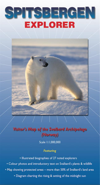 Spitsbergen, Svalbard Archipelago Explorer Map Ocean Explorer Maps