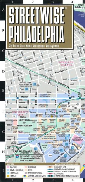 Streetwise Philadelphia : city center street map of Philadelphia, Pennsylvania Streetwise Maps, Inc