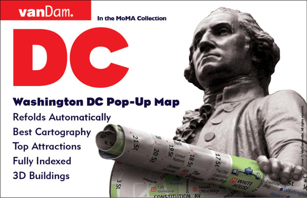 Washington, DC Pop-Up Map VanDam Maps