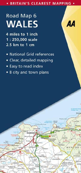 Great Britain Regional Road Map: Wales AA Publishing