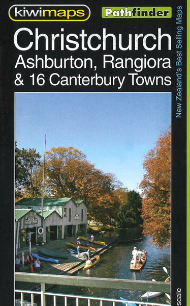 Christchurch : Ashburton, Rangiora & 16 Canterbury towns Kiwi Maps