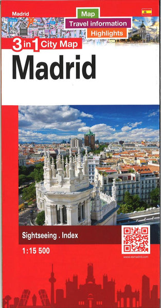 Madrid 3 in 1 City Map Hallwag Kummerly Frey AG