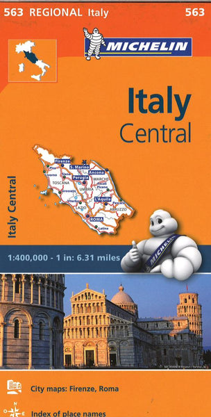 Italy, Central (563) Road Map Michelin Maps and Guides