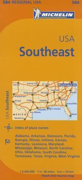 USA : southeastern Road Map Michelin Maps and Guides