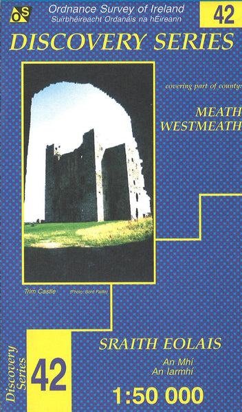 Meath, Westmeath, Ireland Discovery Series #42 Ordnance Survey (Ireland)