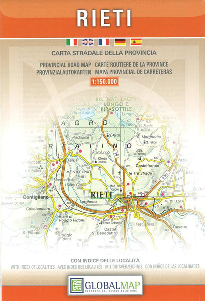 Rieti : carta stradale della provincia Litografia Artistica Cartografica