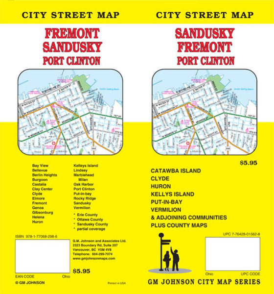 Sandusky : Fremont : Port Clinton : city street map = Fremont : Sandusky : Port Clinton : city street map GM Johnson