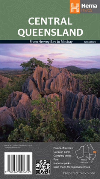 Central Queensland : from Hervey Bay to Mackay : 1st edition Hema Maps
