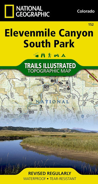 Elevenmile Canyon and South Park, CO, Map 152 National Geographic Maps