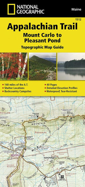 Appalachian Trail : Mount Carlo to Pleasant Pond : topographic map guide National Geographic Maps