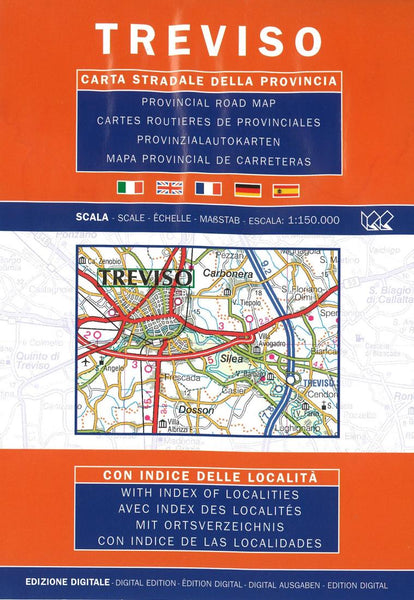 Treviso : carta stradale della provincia Litografia Artistica Cartografica