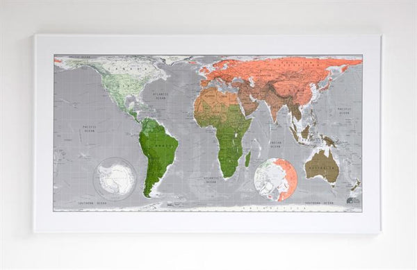 Future Map Version 2 World Map - Paper Future Map Company