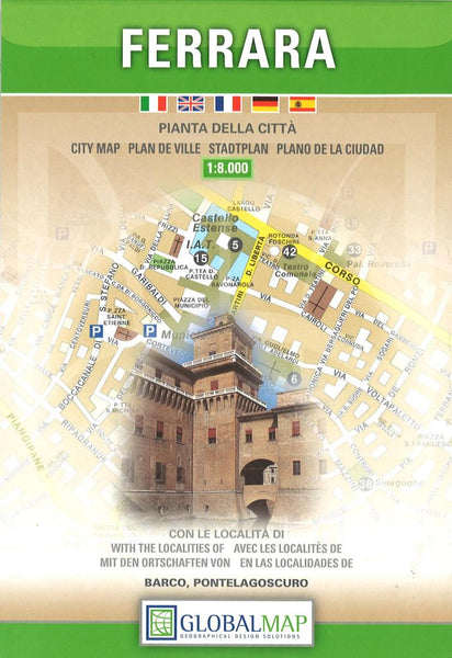 Ferrara : pianta della citta Litografia Artistica Cartografica