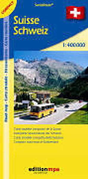 Switzerland Road Map : Compact Edition Edition MPA by Orell Fussli