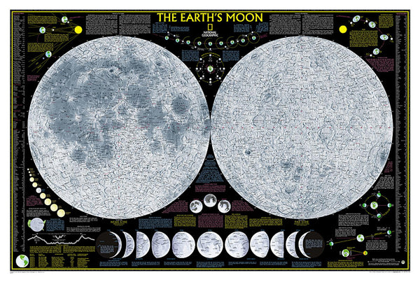 The Earth's Moon = The Moon National Geographic Maps