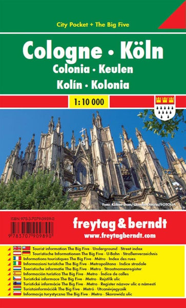 Cologne : city pocket +the big five 1:10,000 Freytag & Berndt