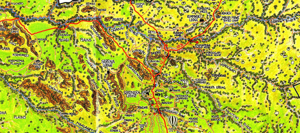 New Map of Serengeti National Park GT Maps