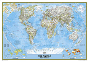 World Classic Wall Map - Tubed (43