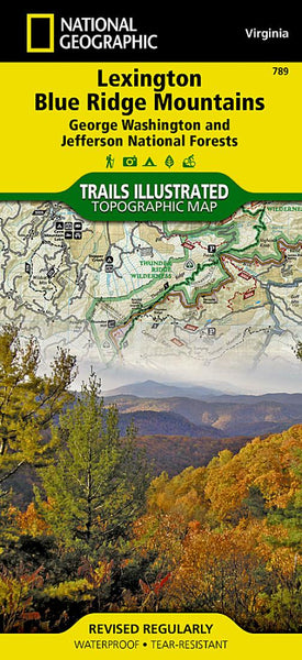 Lexington and Blue Ridge, Virginia National Geographic Maps