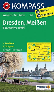 Dresden-Meissen-Tharandter Forest Hiking Map By Kompass