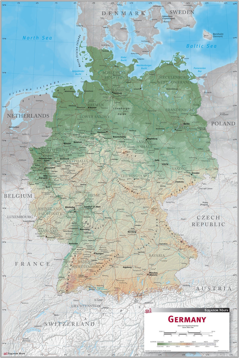 Germany Wall Map Maps.com