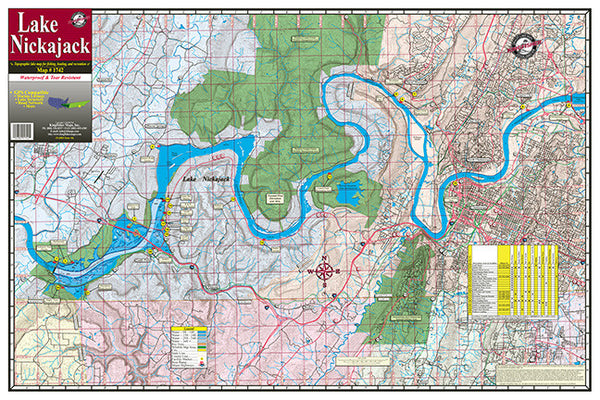 Cover of Nickajack Lake Map by Kingfisher Maps, Inc.