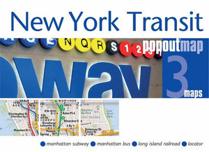 New York City, New York, Transit PopOut Map by PopOut Products