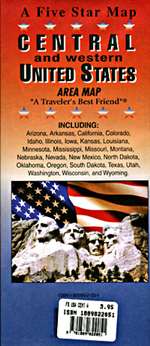 Cover of United States, Central and Western by Five Star Maps, Inc.