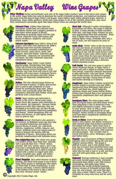 California Map, Napa Grapes Card by Frankos Maps Ltd. Eastview