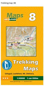 Ushguli, Lashkheti, Shkharar  - Georgia Trekking Map sheet 8 by GeoLand