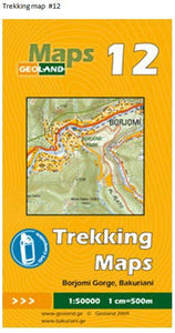 Borjomi Gorge, Bakuriani  - Georgia Trekking Map sheet 12 by GeoLand