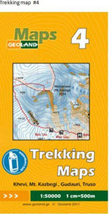 Khevi, Stephantsminda, Gudauri, Truso  - Georgia Trekking Map sheet 4 by GeoLand