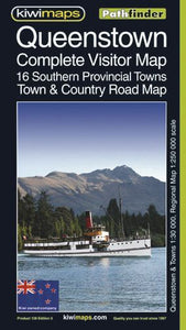 Queenstown and Lakes, New Zealand, Pathfinder Map by Kiwi Maps