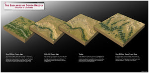 Badlands Wall Map