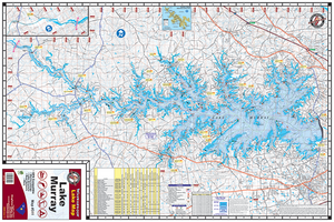 Lake Murray Map by Kingfisher Maps, Inc.