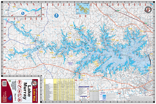 Cover of Lake Murray Map by Kingfisher Maps, Inc.