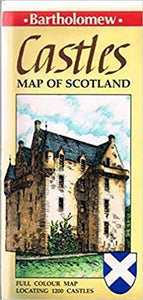 Castles Map of Scotland by Collins Bartholomew