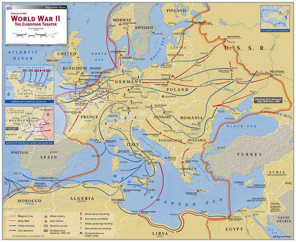 World War II, The European Theater Maps.com