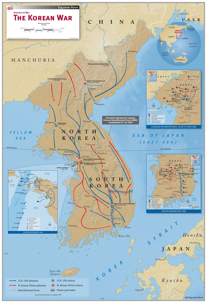 The Korean War Maps.com