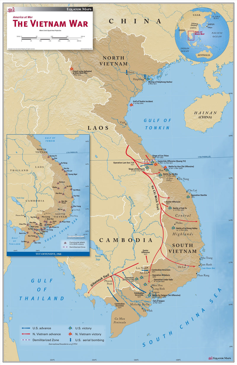 The Vietnam War Maps.com