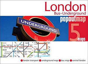 London, England, Bus and Underground PopOut Map by PopOut Products