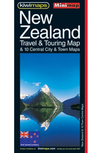 New Zealand, Touring and 10 Towns, Minimap by Kiwi Maps