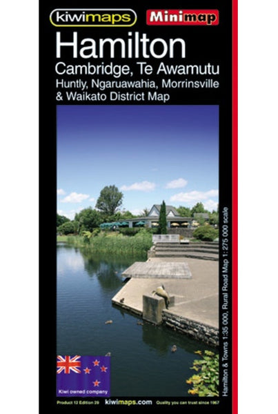 Cover of Hamilton, Cambridge and Waikato, New Zealand, Minimap 