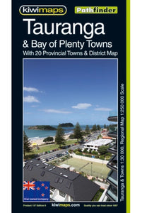 Tauranga and Bay of Plenty, New Zealand, Pathfinder Map by Kiwi Maps