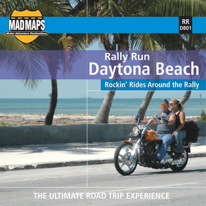 Mad Maps - Rally Run Road Trip Map - Daytona Beach by MAD Maps