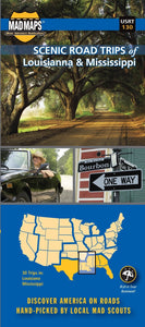 Louisiana and Mississippi, Regional Scenic Tours by MAD Maps