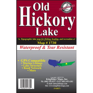 Old Hickory Lake Map by Kingfisher Maps, Inc.
