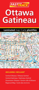 Ottawa and Gatineau Fast Track Map by Canadian Cartographics Corporation
