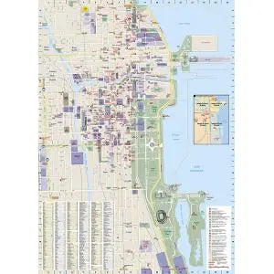 National Geographic Chicago, Illinois Street Map Eastview