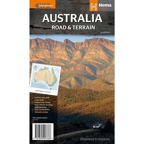 Cover of Australia Terrain and Road Map  